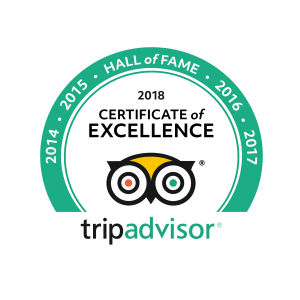 TripAdvisor Certificate of Excellence